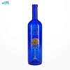 750ml Cobalt Blue Bottle with Cork Finish